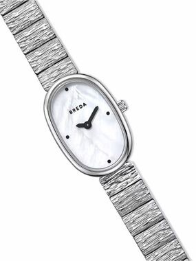 *BRAND NEW* Breda Jane | Silver Mother-of-Pearl Oval Women's Watch